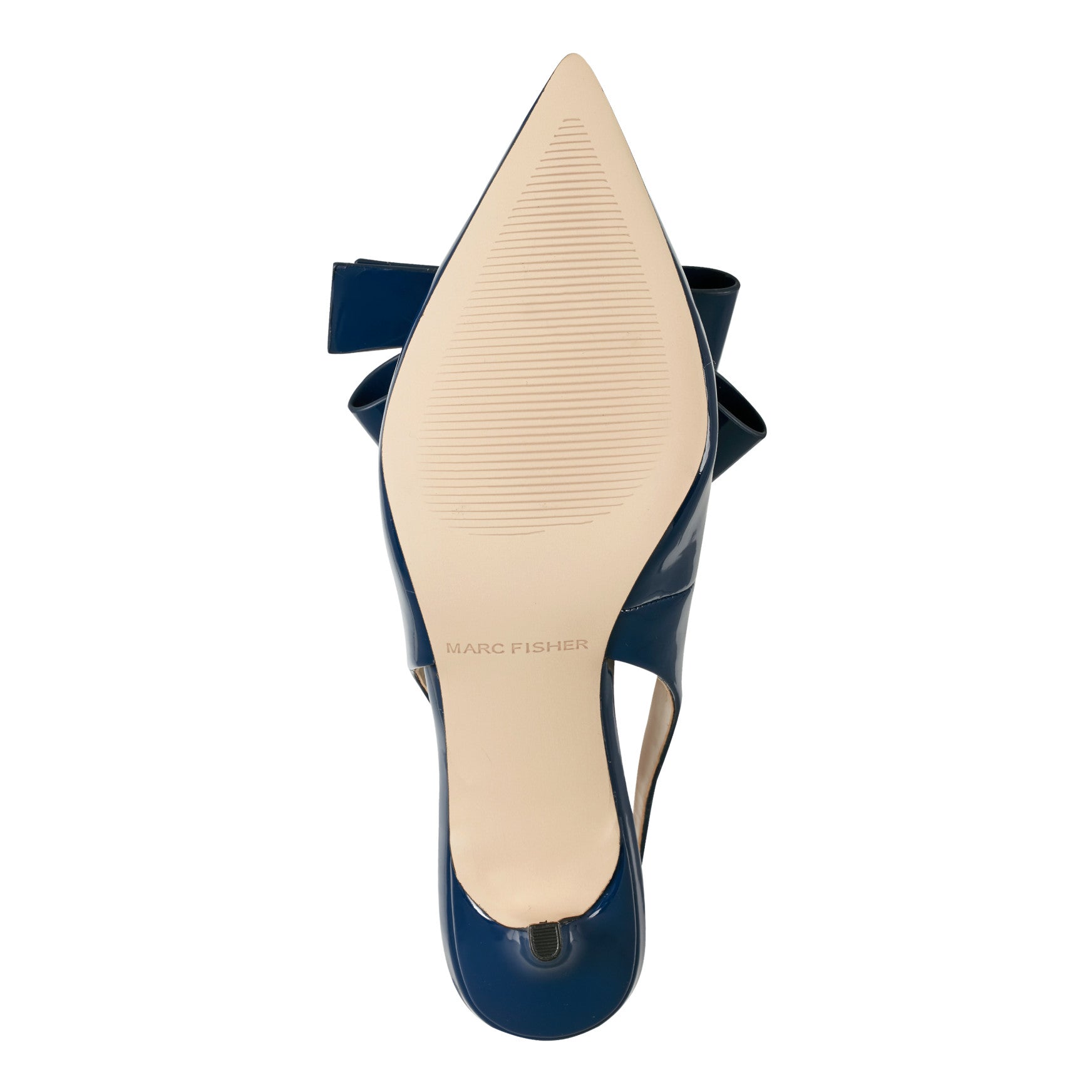 Allon Bow Slingback Pump - Navy Patent / Marc Fisher Sale