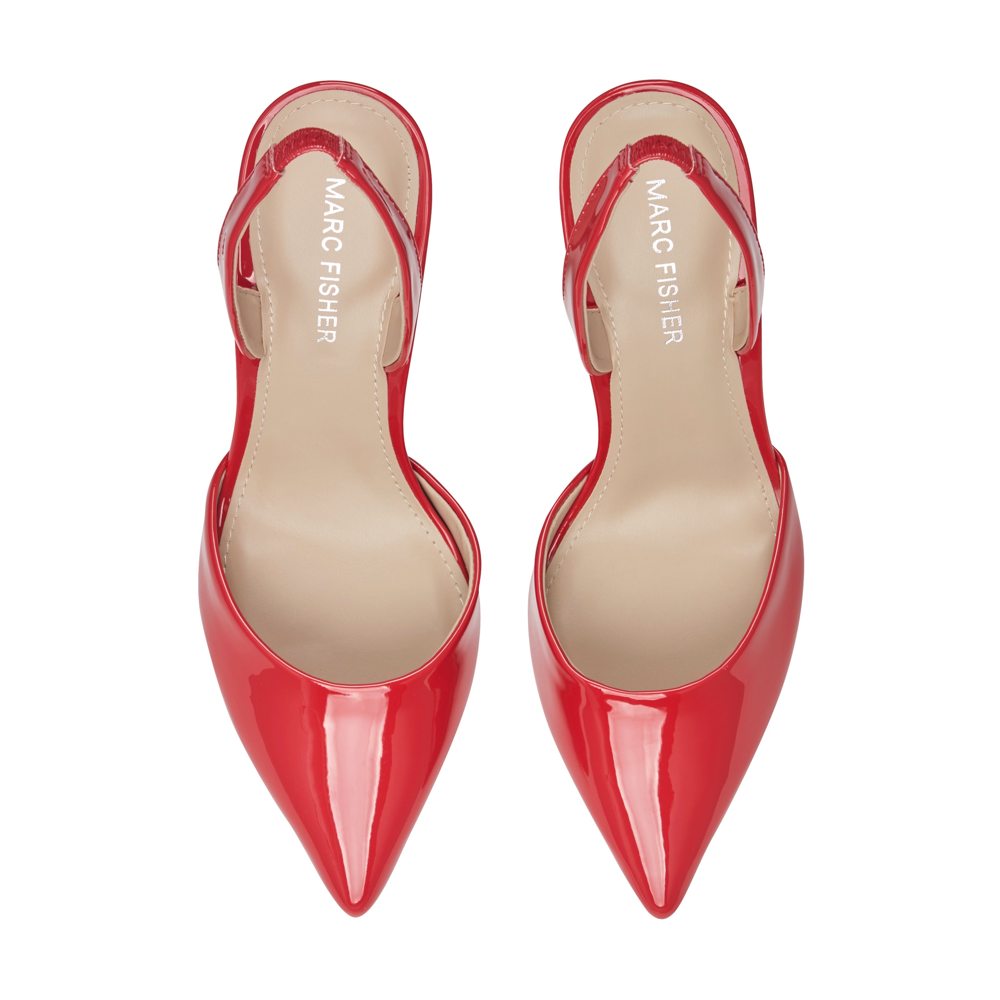 Hadya Slingback Pump - Medium Red Patent / Marc Fisher On Sale