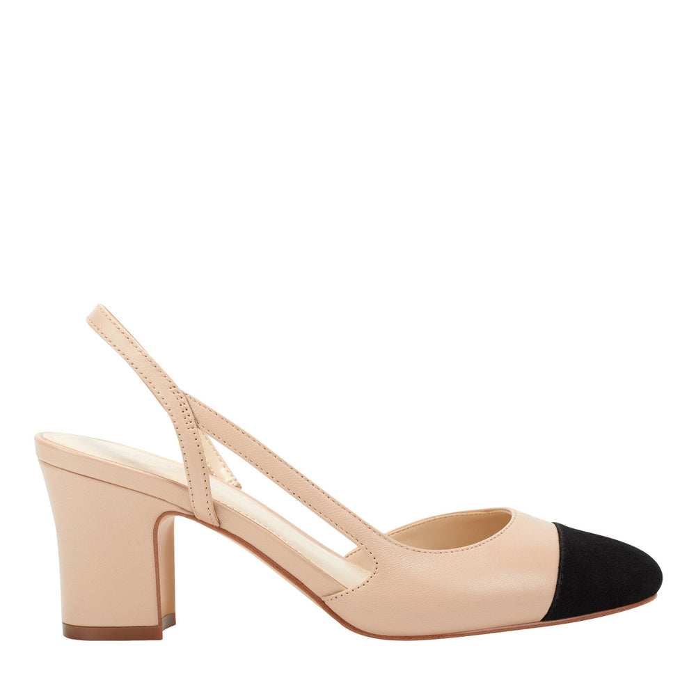 Laynie Block Heel Pump - Natural / Marc Fisher Outlet