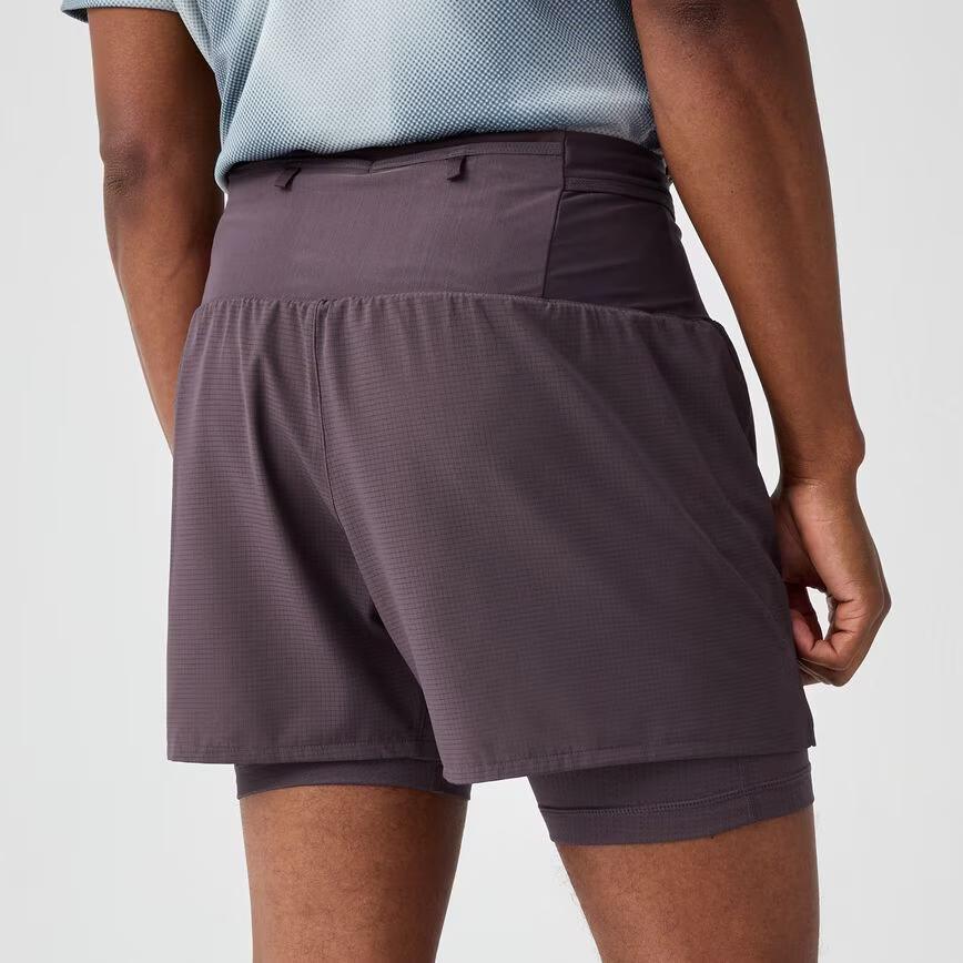 Brooks Running Men's High Point 5" 2-in-1 Short 2.0 | Trail Performance Gear