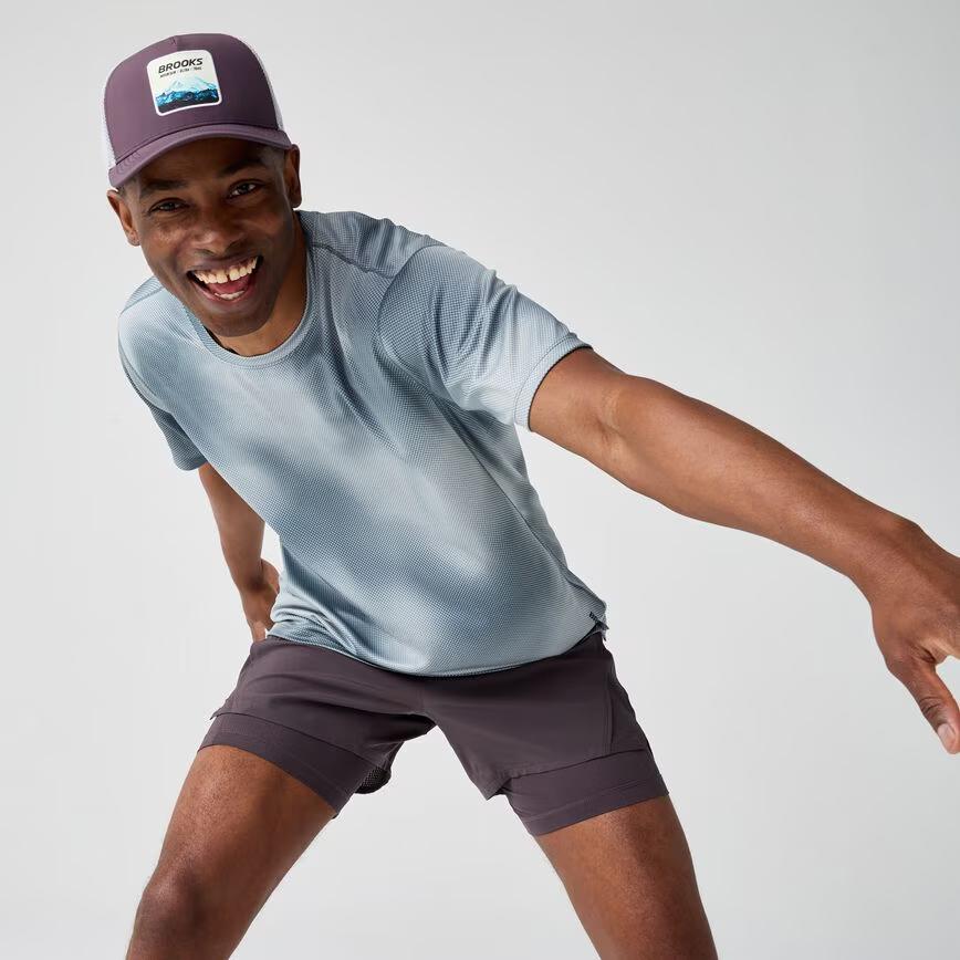 Brooks Running Men's High Point 5" 2-in-1 Short 2.0 | Trail Performance Gear