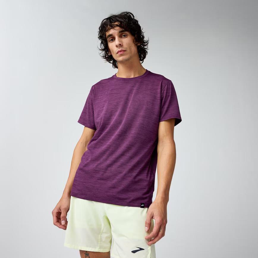 Brooks Running Men's Luxe Short Sleeve | Premium Comfort Men's Apparel