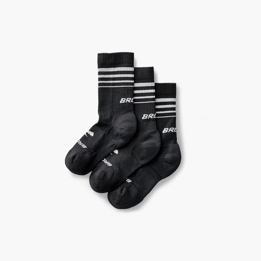 Brooks Running Unisex Run-In Crew Performance Socks
