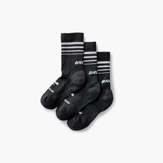 Brooks Running Unisex Run-In Crew Performance Socks