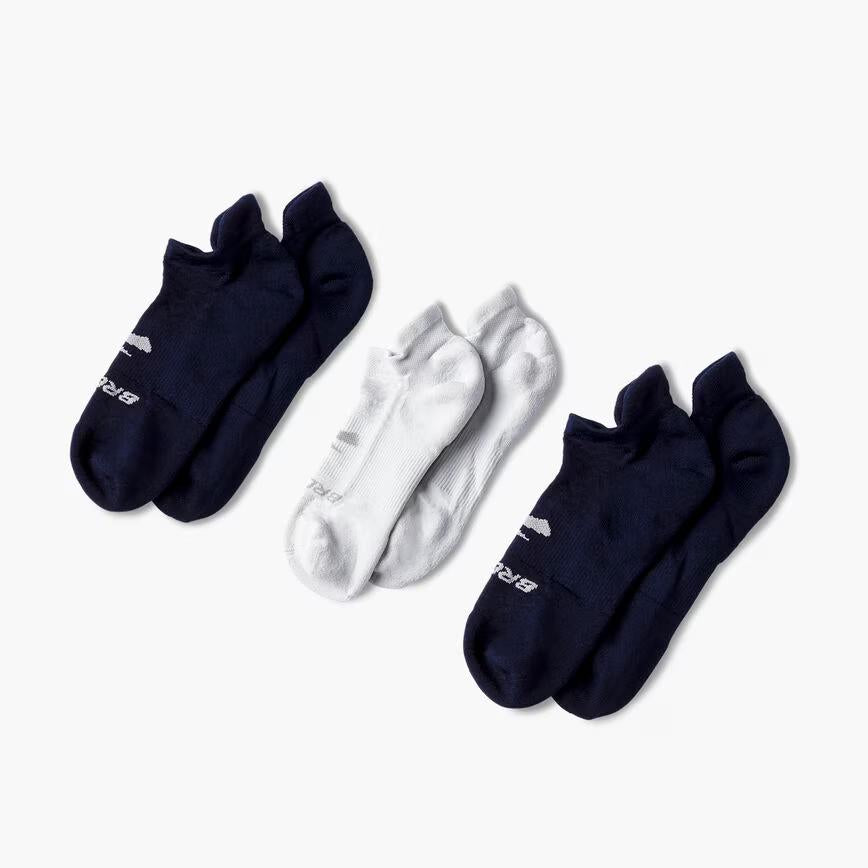 Brooks Running Run-In No Show Sock 3-Packs | Running Apparel & Gear
