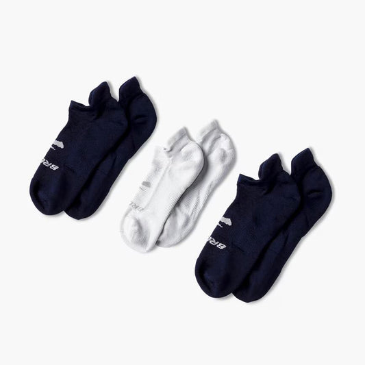 Brooks Running Run-In No Show Sock 3-Packs | Running Apparel & Gear