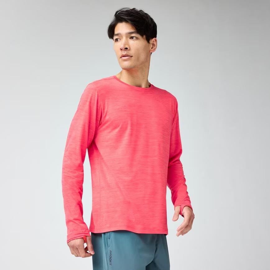 Brooks Running Men's Luxe Long Sleeve Top |Men's Running Shirt
